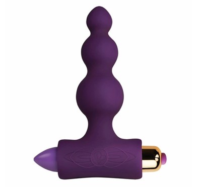 Plug analny wibrujący - Rocks-Off Petite Sensations Bubbles Purple